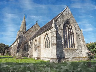 Image showing St Mary Magdalene church in Tanworth in Arden