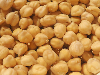 Image showing Chickpeas beans vegetables