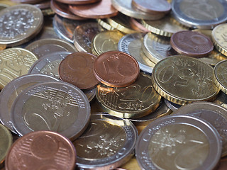 Image showing Many Euro coins