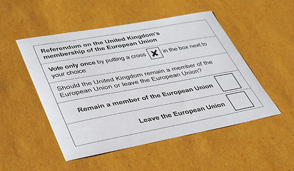 Image showing Brexit referendum in UK