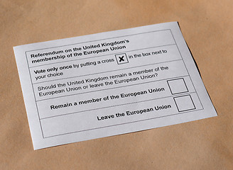 Image showing Brexit referendum in UK