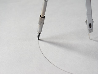 Image showing Compass drawing tool