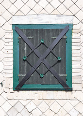 Image showing Traditional shutter in bavarian forest