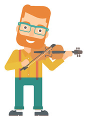 Image showing Man playing violin.