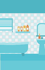 Image showing Background of private bathroom.