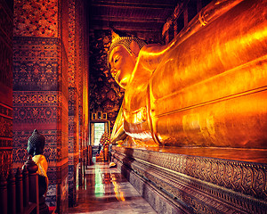 Image showing Reclining Buddha, Thailand