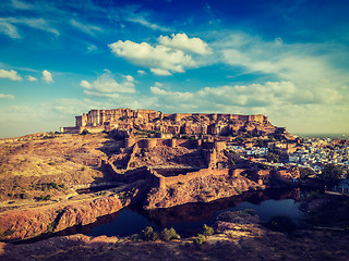 Image showing Mehrangarh Fort, Jodhpur, Rajasthan, India