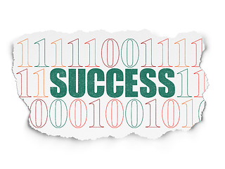 Image showing Finance concept: Success on Torn Paper background