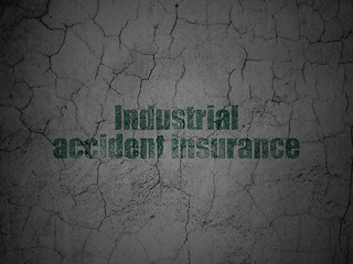 Image showing Insurance concept: Industrial Accident Insurance on grunge wall background