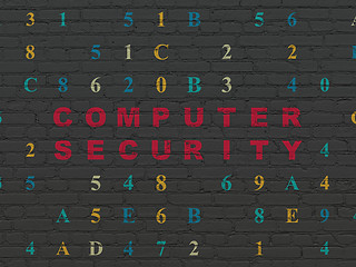 Image showing Security concept: Computer Security on wall background