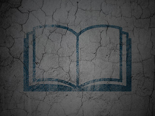 Image showing Learning concept: Book on grunge wall background