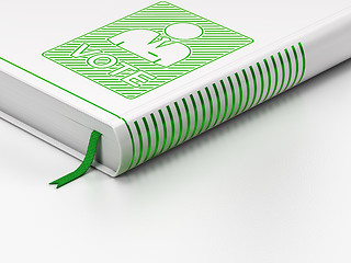 Image showing Political concept: closed book, Ballot on white background