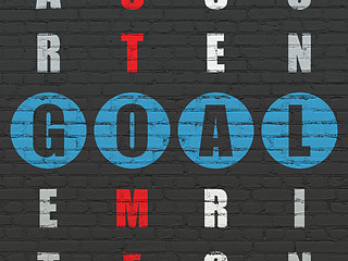 Image showing Marketing concept: Goal in Crossword Puzzle