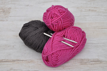 Image showing Wool and needles