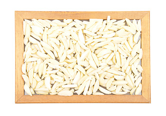 Image showing Almond slivers in frame