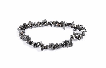 Image showing Splintered hematite chain on white background