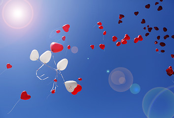 Image showing Balloon Hearts