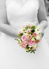 Image showing Bridal Bouquet Wedding Dress