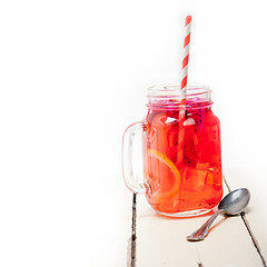 Image showing fresh fruit punch drink