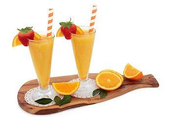 Image showing Healthy Orange Juice Drink