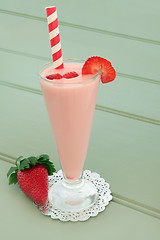 Image showing Strawberry Smoothie Drink