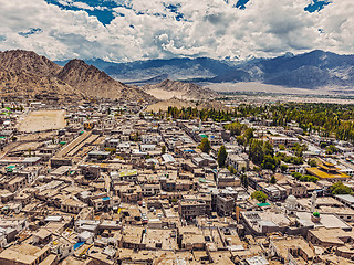 Image showing Aerial  view of Leh