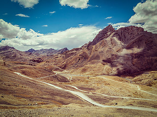 Image showing Manali-Leh road in Himalayas