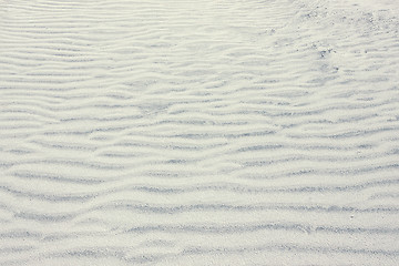 Image showing White dunes of quartz sand closeup