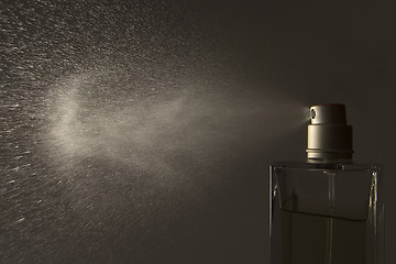 Image showing Spraying perfume