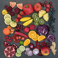 Image showing Fresh Fruit and Vegetables