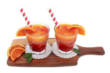 Image showing Blood Orange Fruit Juice Drink