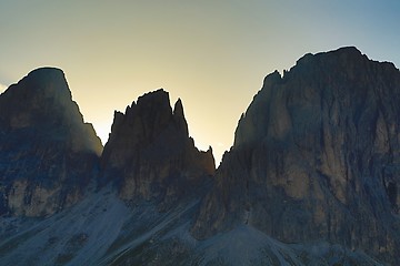 Image showing Dolomites mountain landscape