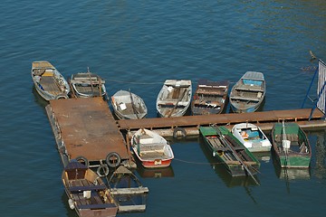 Image showing Fishing Boats at a Pier