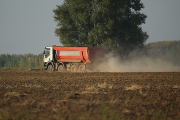 Image showing Road construction truck