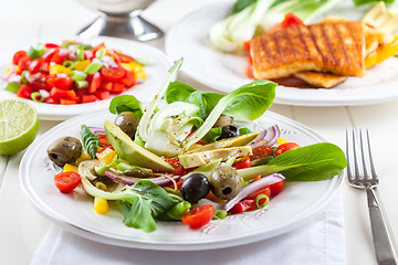 Image showing Pak choi salad