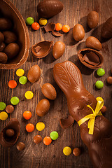 Image showing Assorted chocolate for Easter