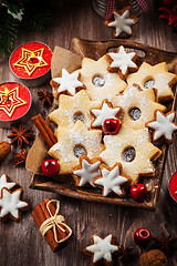 Image showing Homemade cookies for Christmas