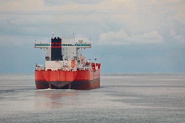 Image showing Industrial ship at sea