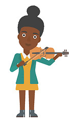 Image showing Woman playing violin.