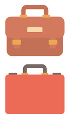 Image showing Suitcase and leather briefcase.