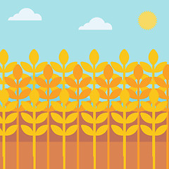 Image showing Background of wheat field.