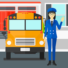 Image showing School bus driver.