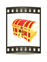 Image showing cartoon chest. The film strip