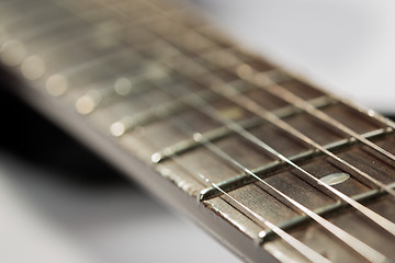 Image showing Electric guitar detail shots