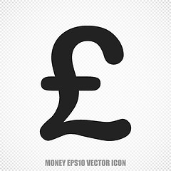 Image showing Money vector Pound icon. Modern flat design.