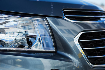 Image showing Xenon or LED light of a modern car