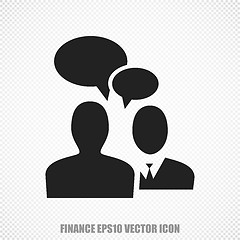 Image showing Business vector Business Meeting icon. Modern flat design.