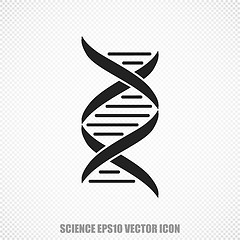 Image showing Science vector DNA icon. Modern flat design.