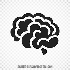 Image showing Science vector Brain icon. Modern flat design.