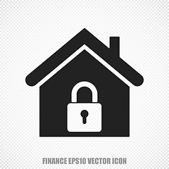 Image showing Business vector Home icon. Modern flat design.